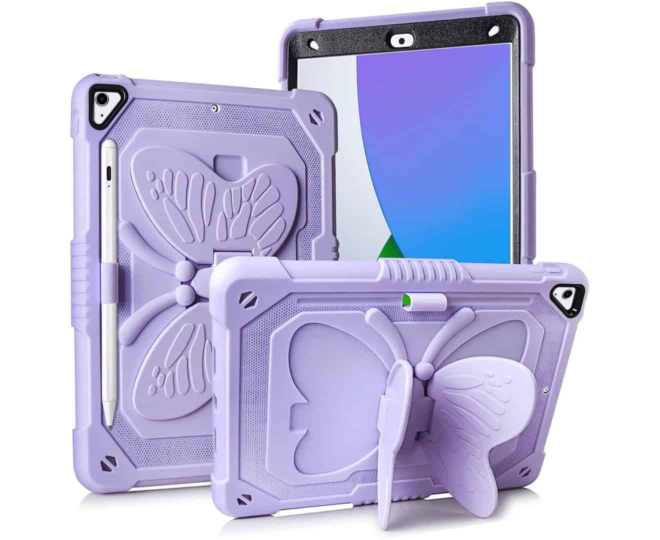 iPad 7/8/9/Air3/10.2/10.5″ Heavy Duty Butterfly Case