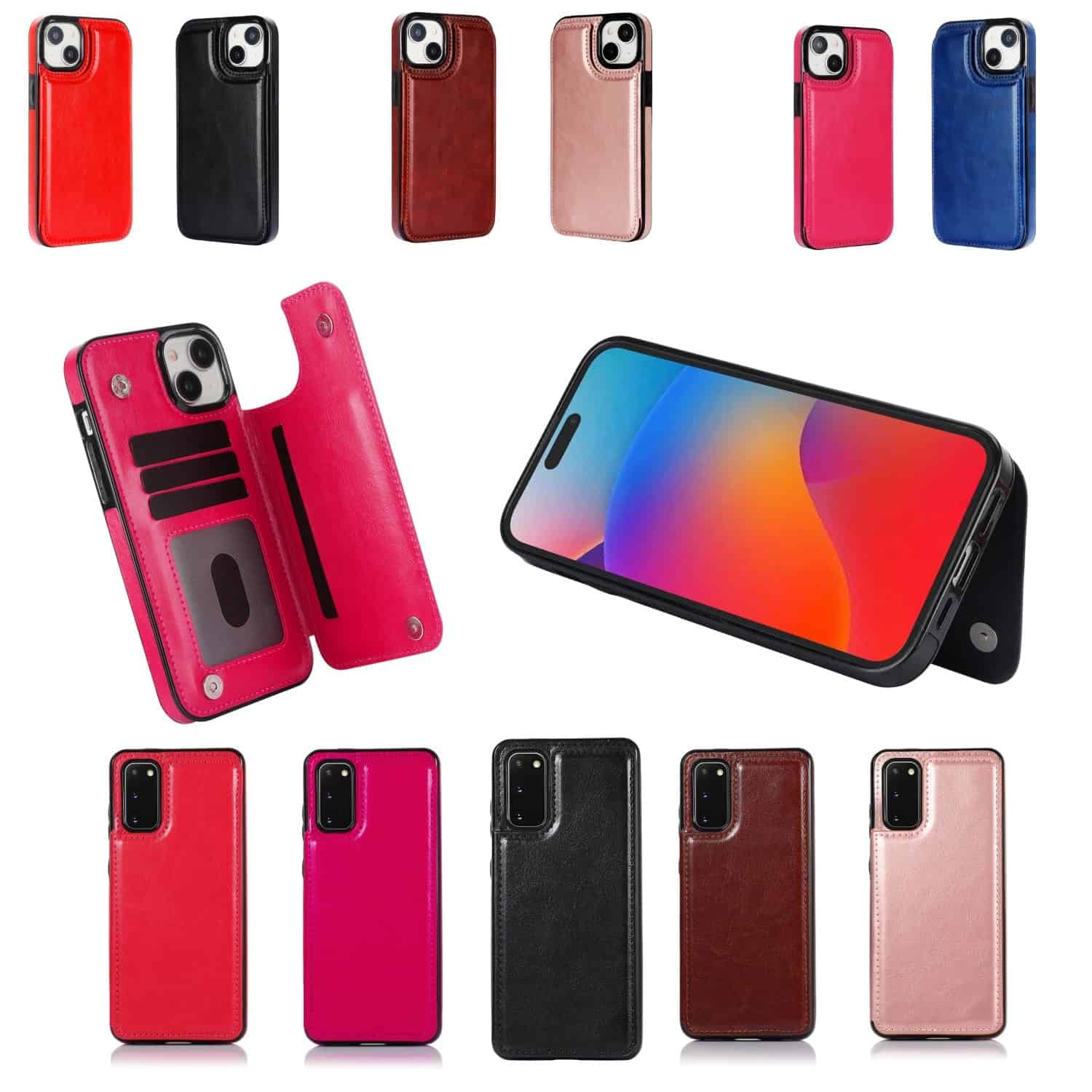 iPhone 15 Pro Max Back Wallet Case
