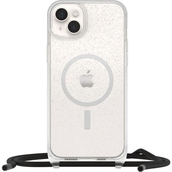 Otterbox Magsafe Case For iPhone 15 Pro Max Clear Glitter with necklace holder