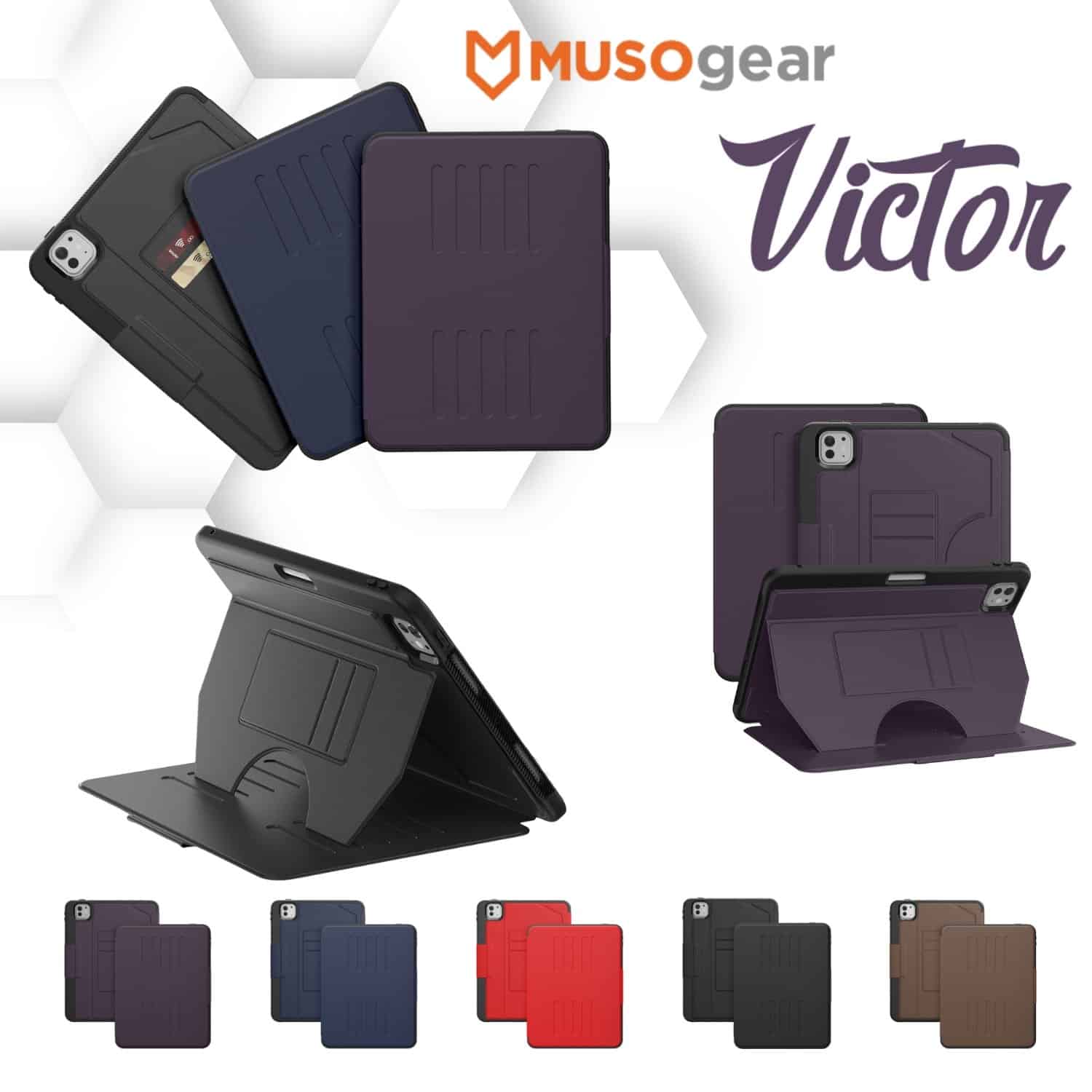 iPad 10/A16/10.9 Victor Heavy Duty flip Case