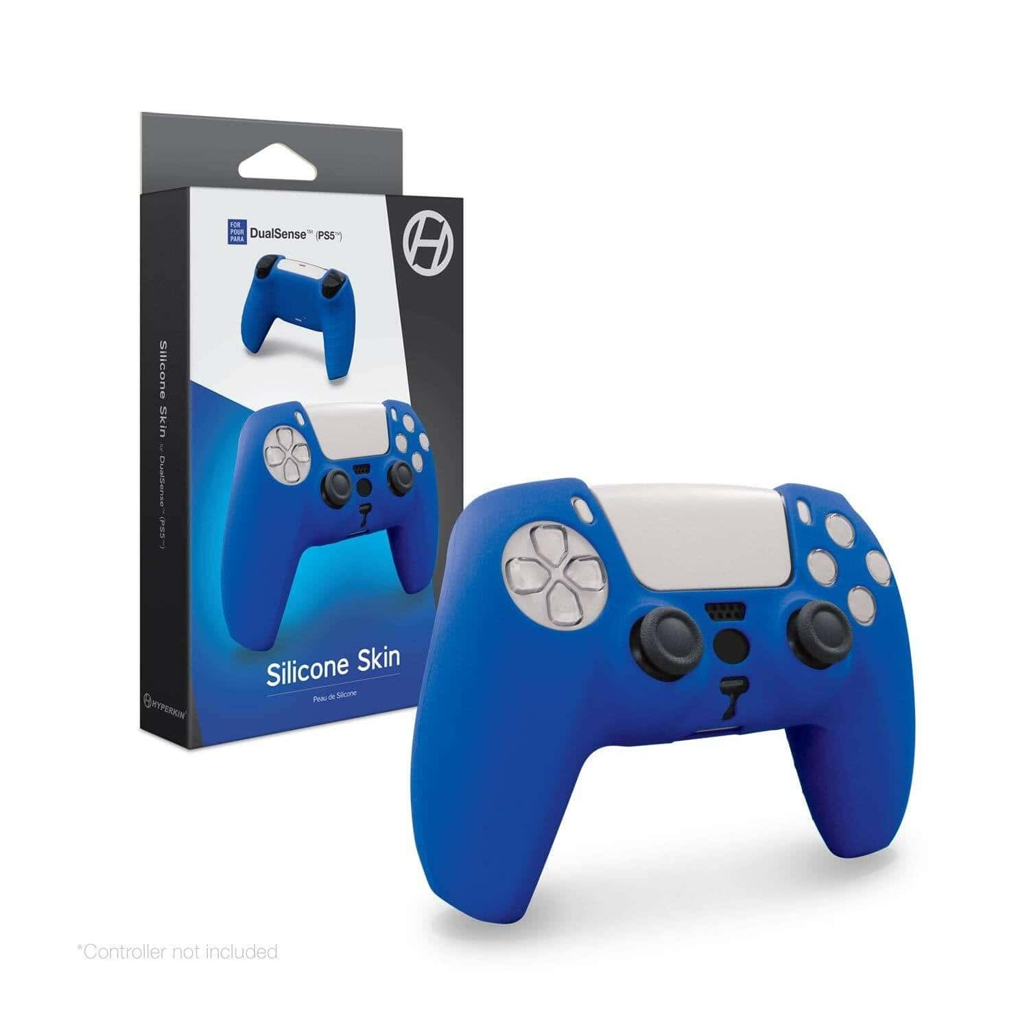 Silicone Protective Case for Sony Play Station PS5 Controller Skin Protective Case-Blue