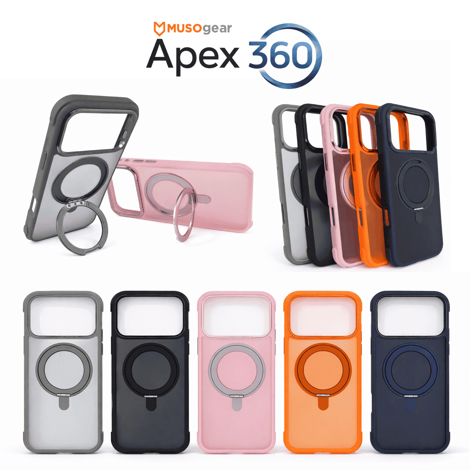 iPhone 15 Pro Max MusoGear Apex 360 Magsafe Case