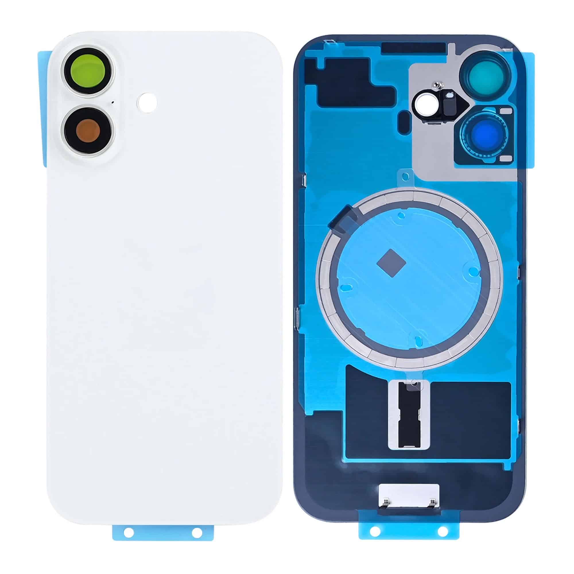 iPhone 17 Compatible Back Glass Assembly with MagSafe[With Logo] [White]