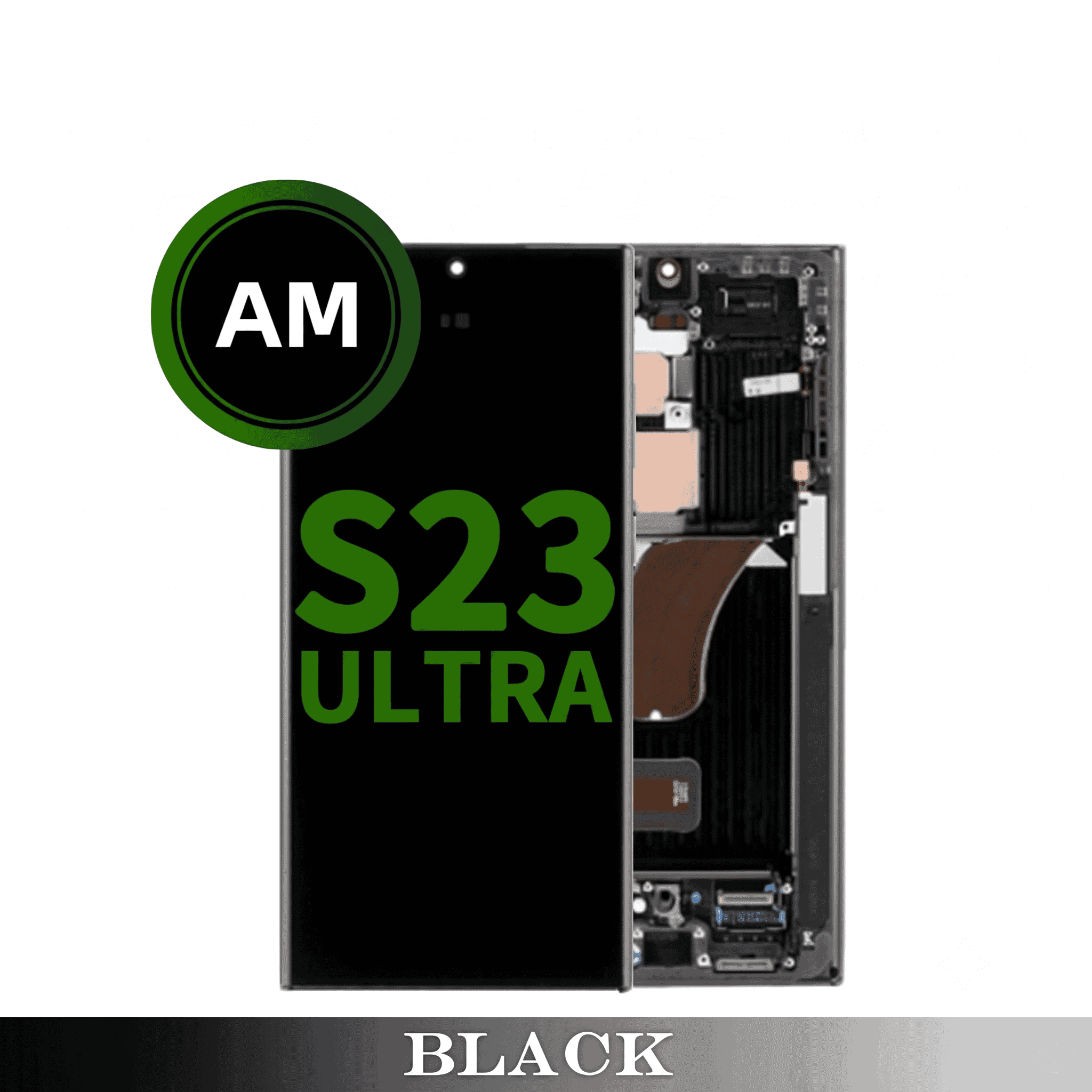 Samsung Galaxy S23 Ultra 5G (S918) LCD Touch Digitizer Screen [Aftermarket] [Black]