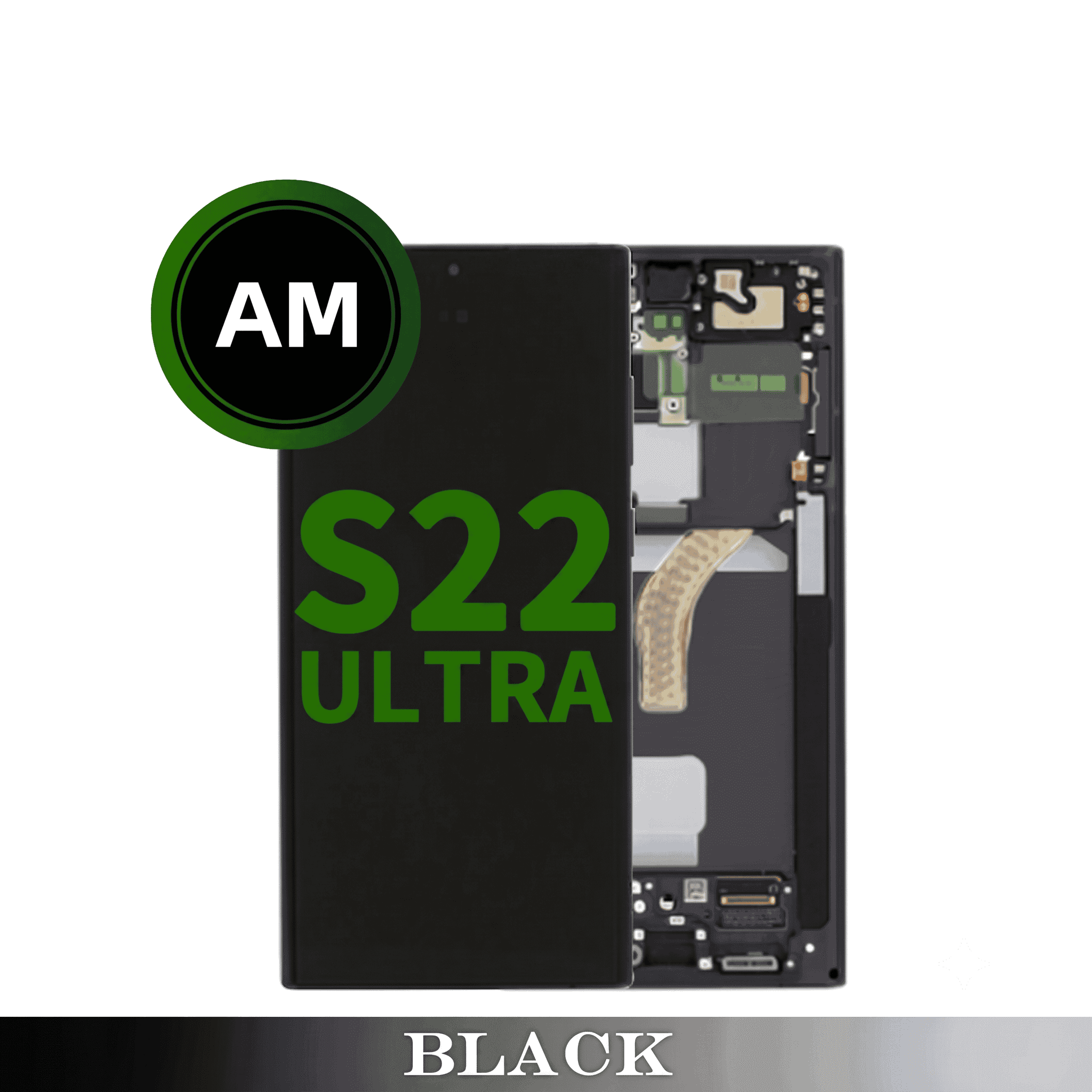 Samsung Galaxy S22 Ultra (S908) LCD Touch Digitizer Screen [Aftermarket-BOE] [Black]