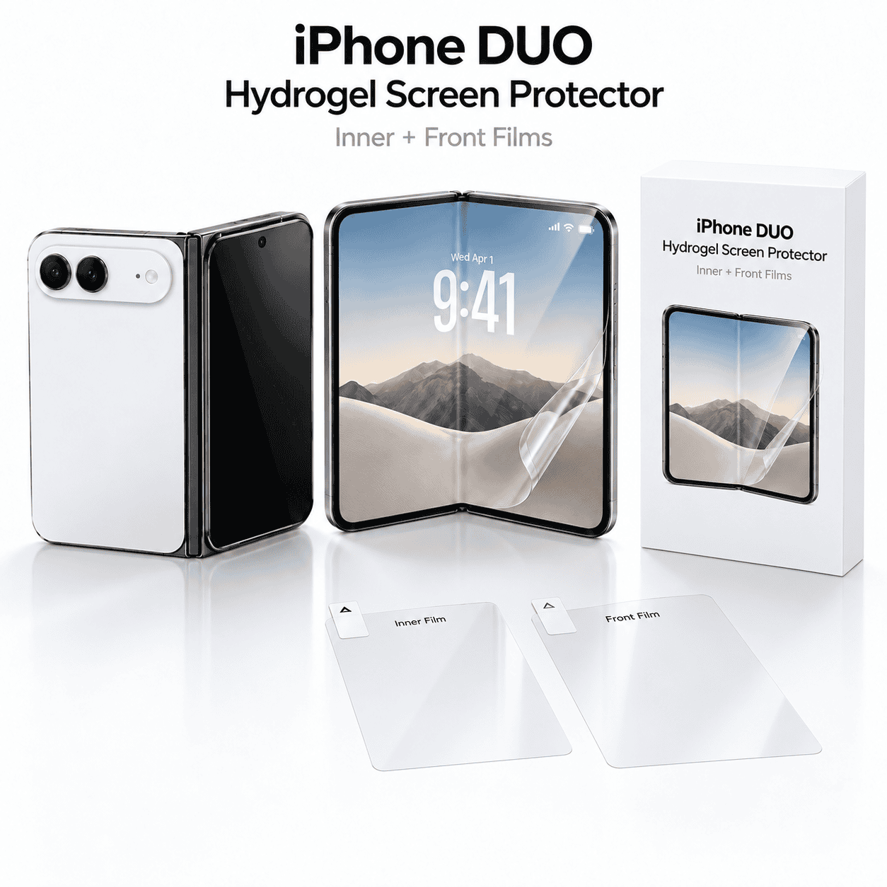 iPhone DUO Fold Hydrogel Screen Protector