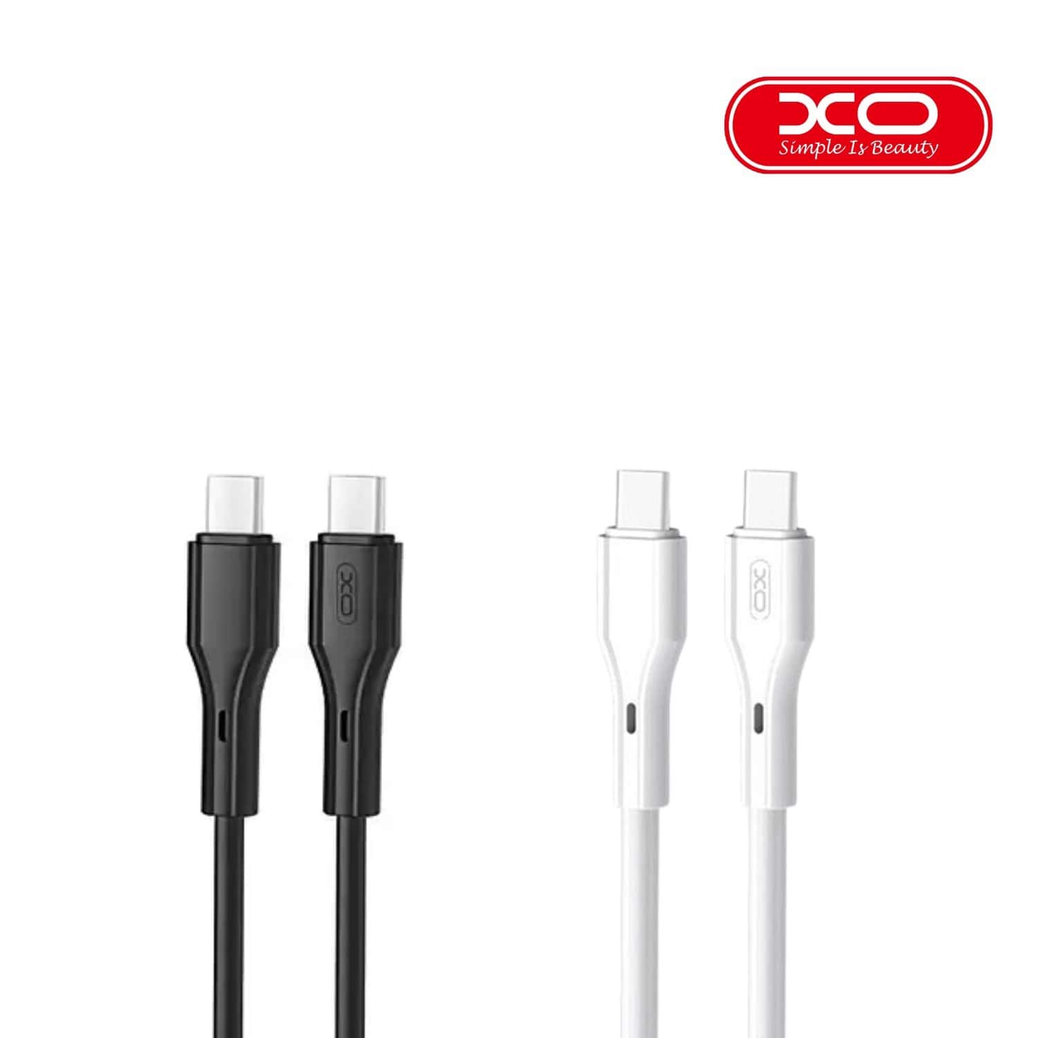 XO NBQ231B Rock Series 1M USB C to USB C 60W Data Cable