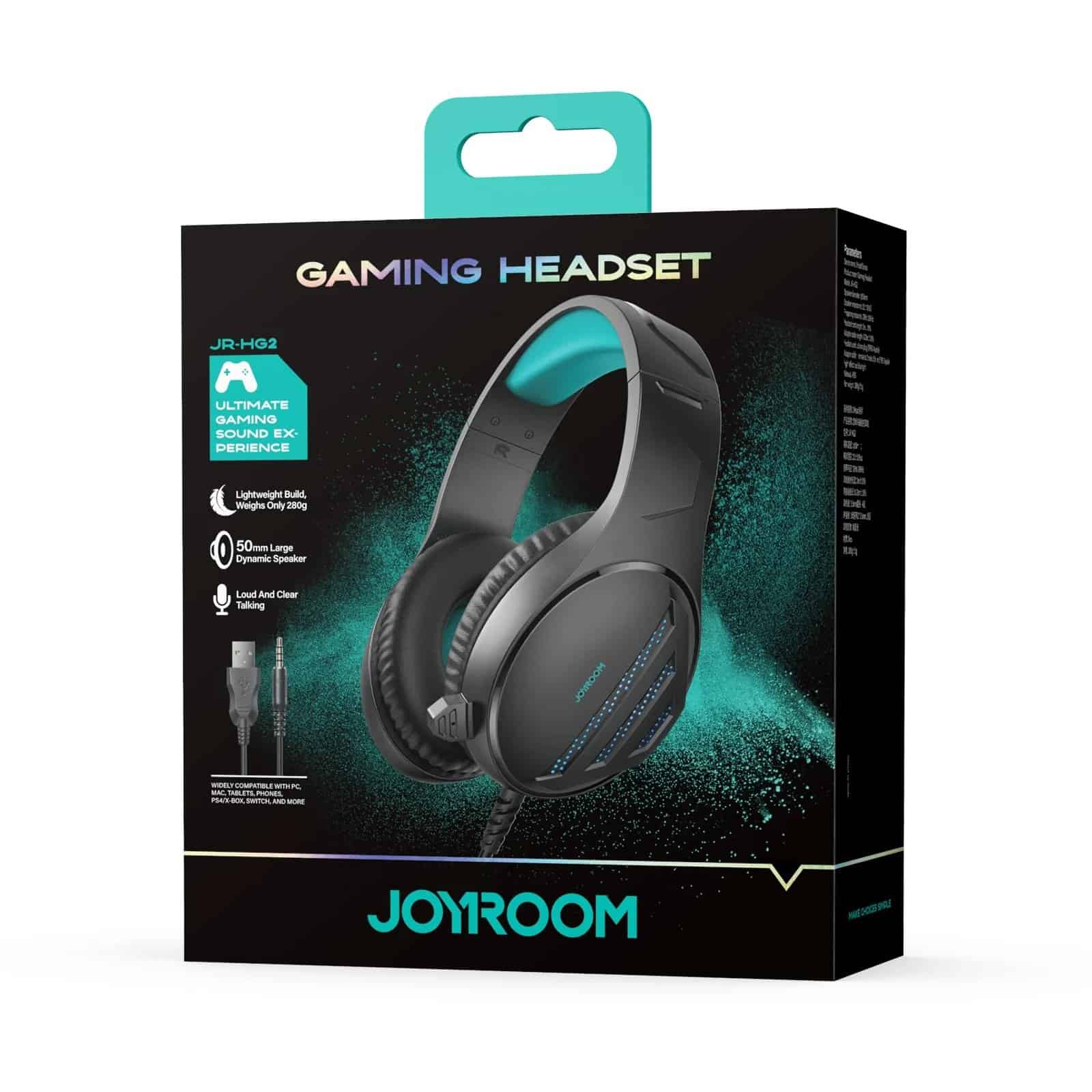 JR-HG2 Wired Gaming Headset-Black