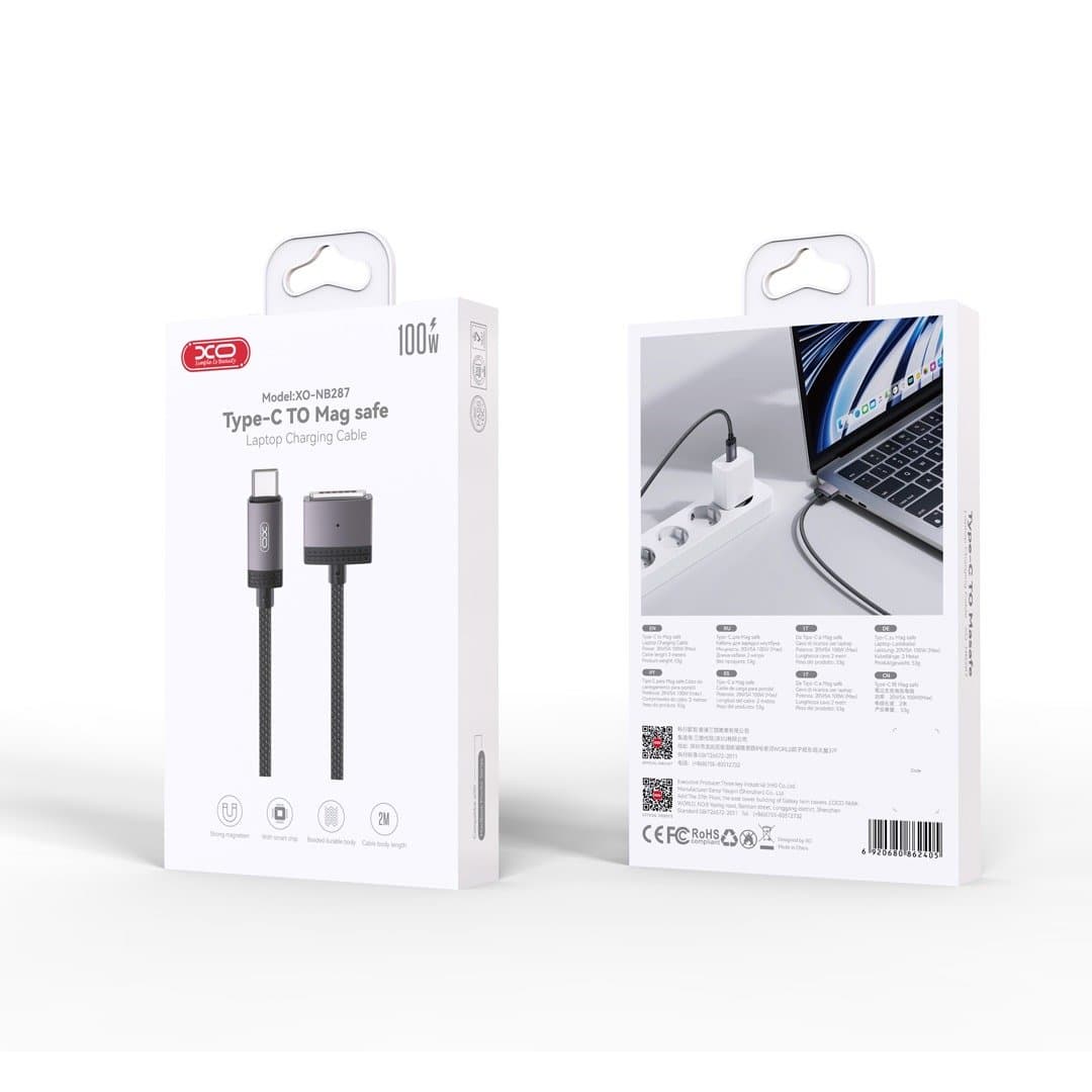 NB287 Type-C TO masafe 100W 2m magnetic cable