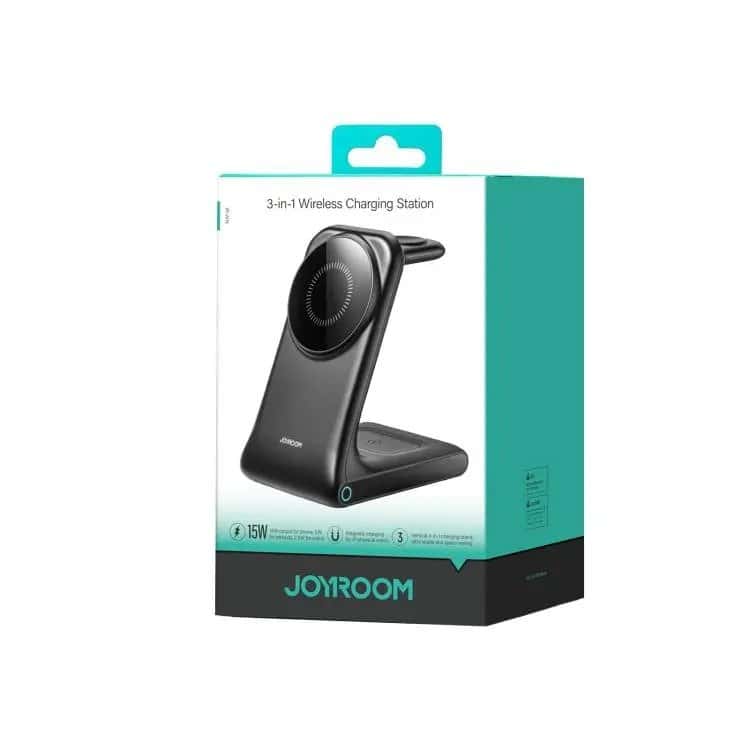 JR-W15 3-in-1 Wireless Charging Station -Black