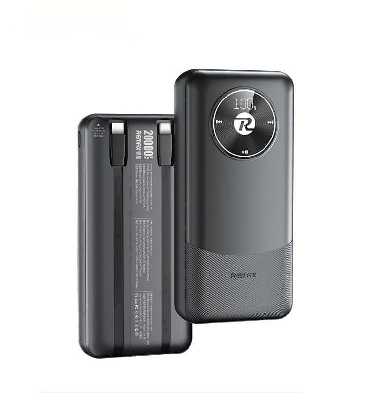 Remax 20000mah 20W+22.5W RPP-38 Power Bank (With Built In Cables)