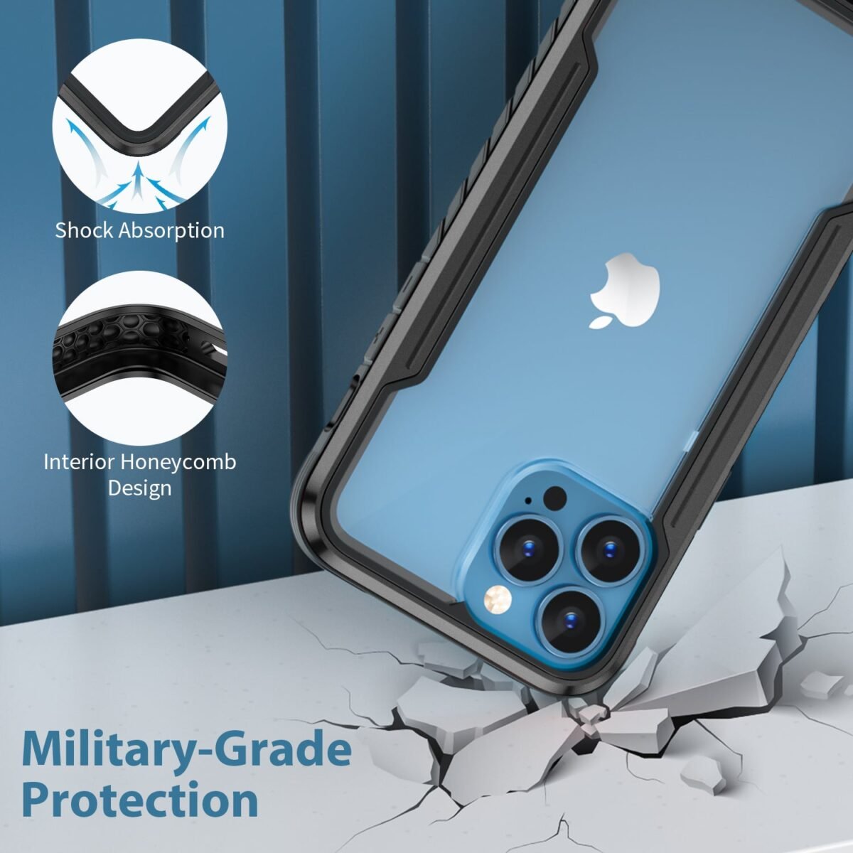 iPhone 14 Pro 360 Degree Full Protection Military Case - Image 3
