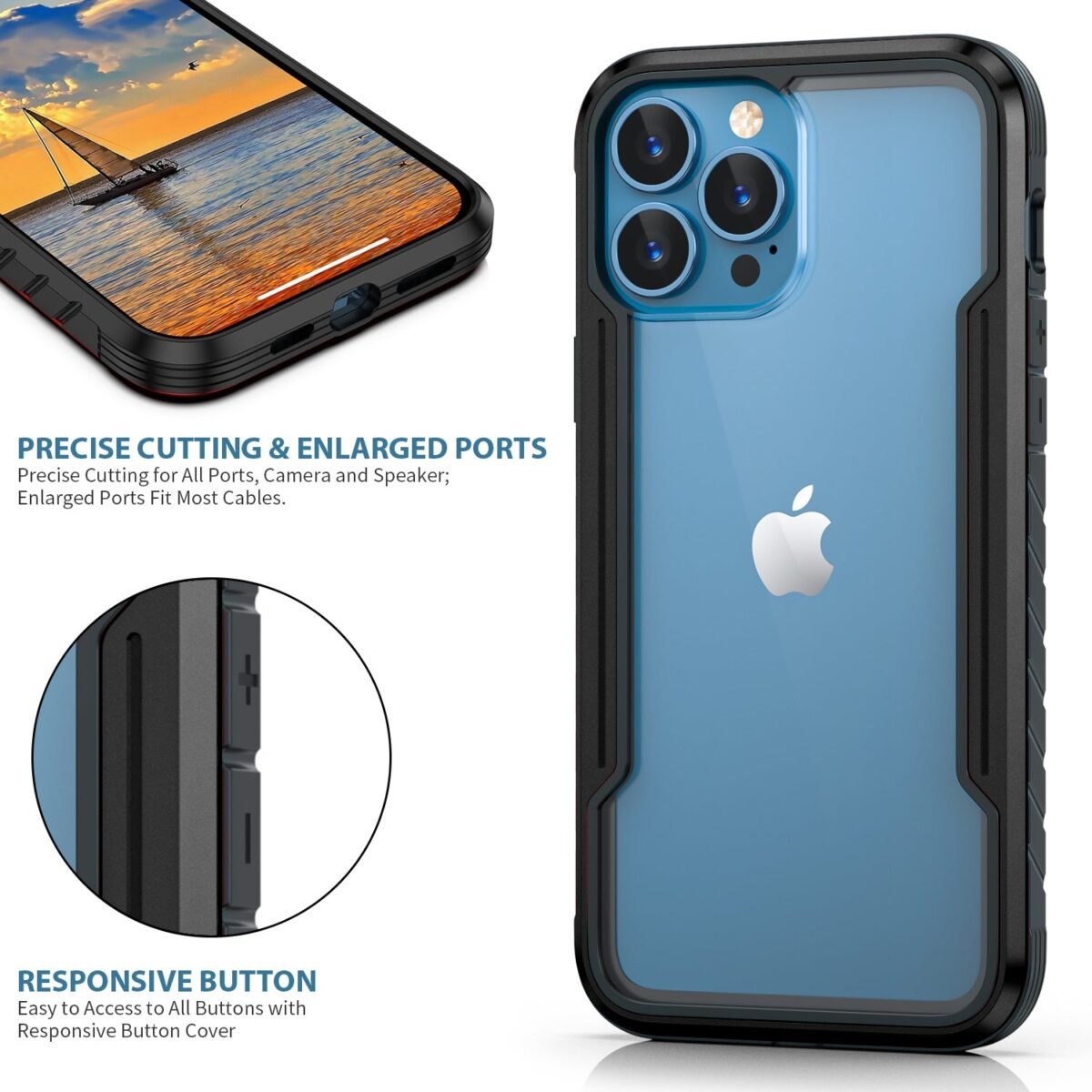 iPhone 14 Pro 360 Degree Full Protection Military Case - Image 5