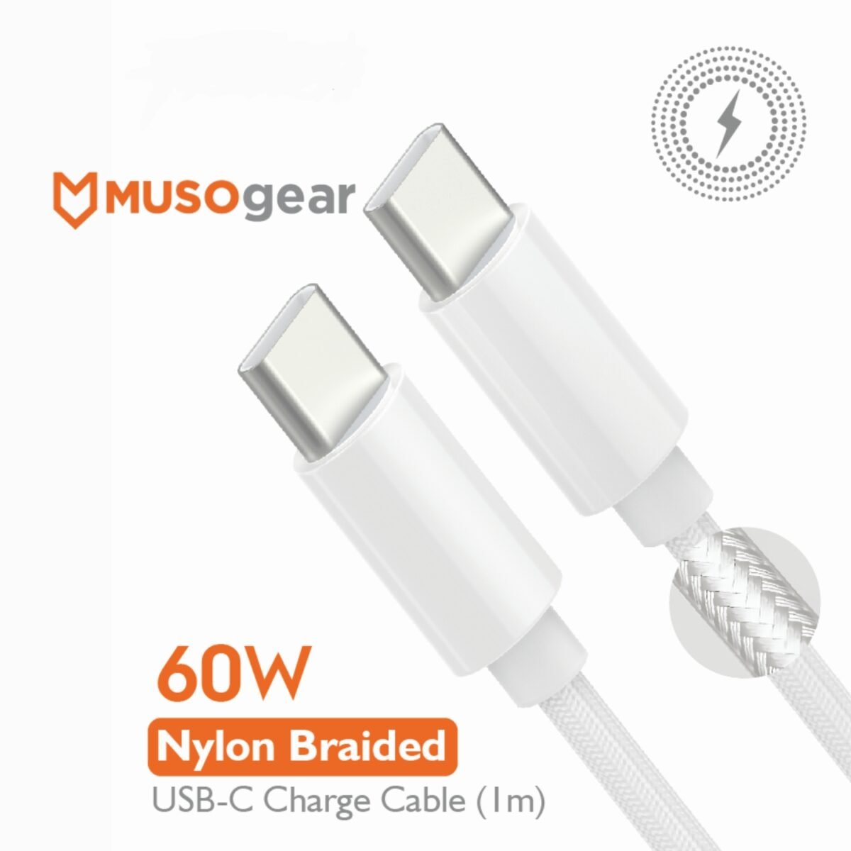 MUSOgear USB C to USB C 60W Cable - Image 1