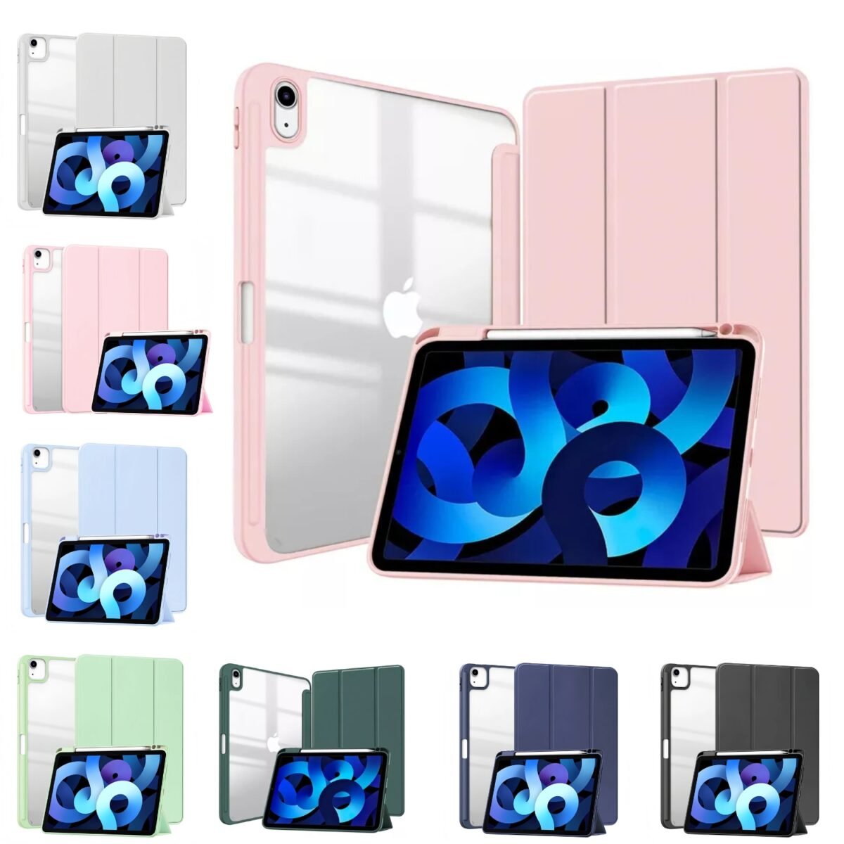 iPad Air1/Air2/iPad5/iPad6 Smart Fold Case - Image 1