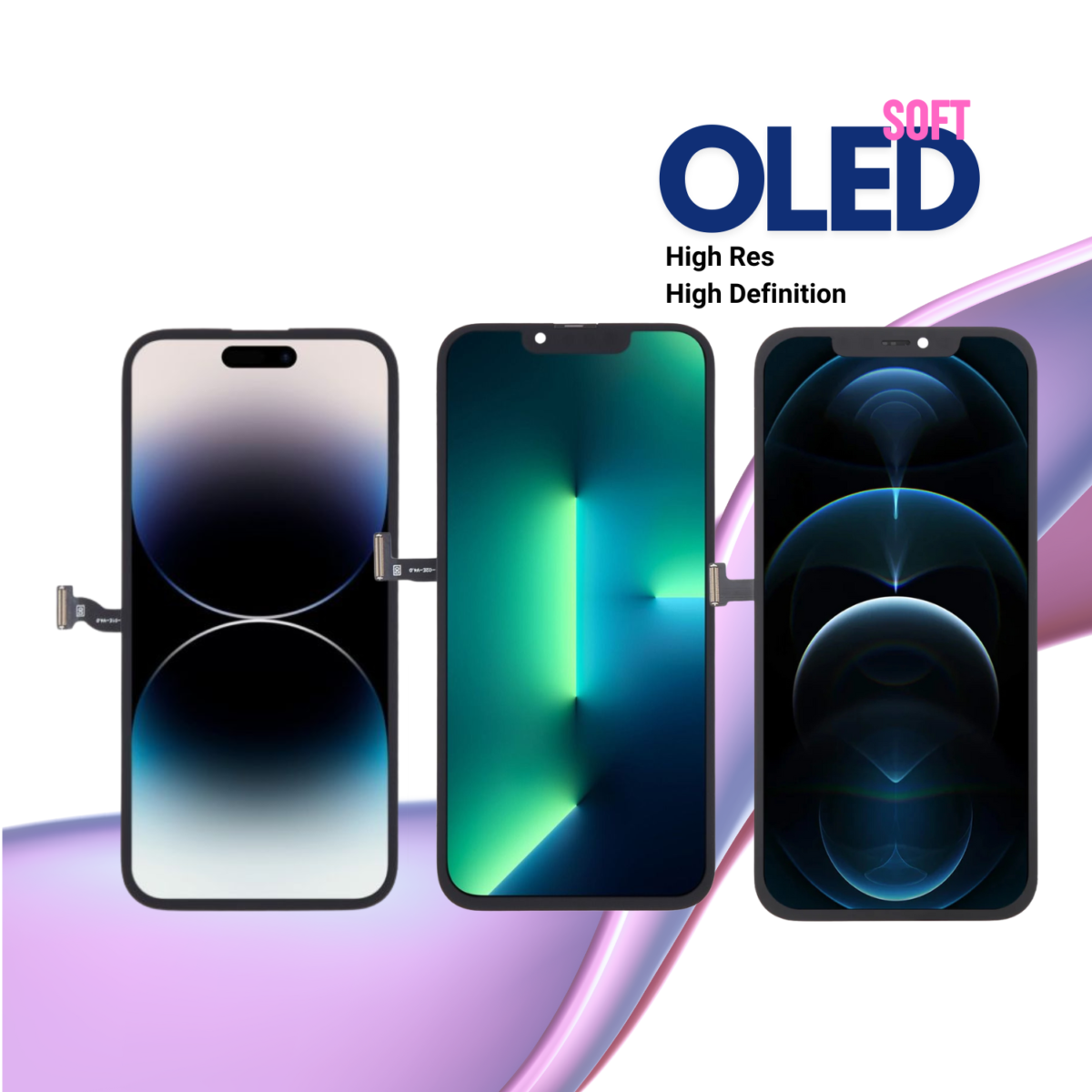 iPhone 14 Pro MUSO DD Soft OLED LCD Display Assembly - Image 1