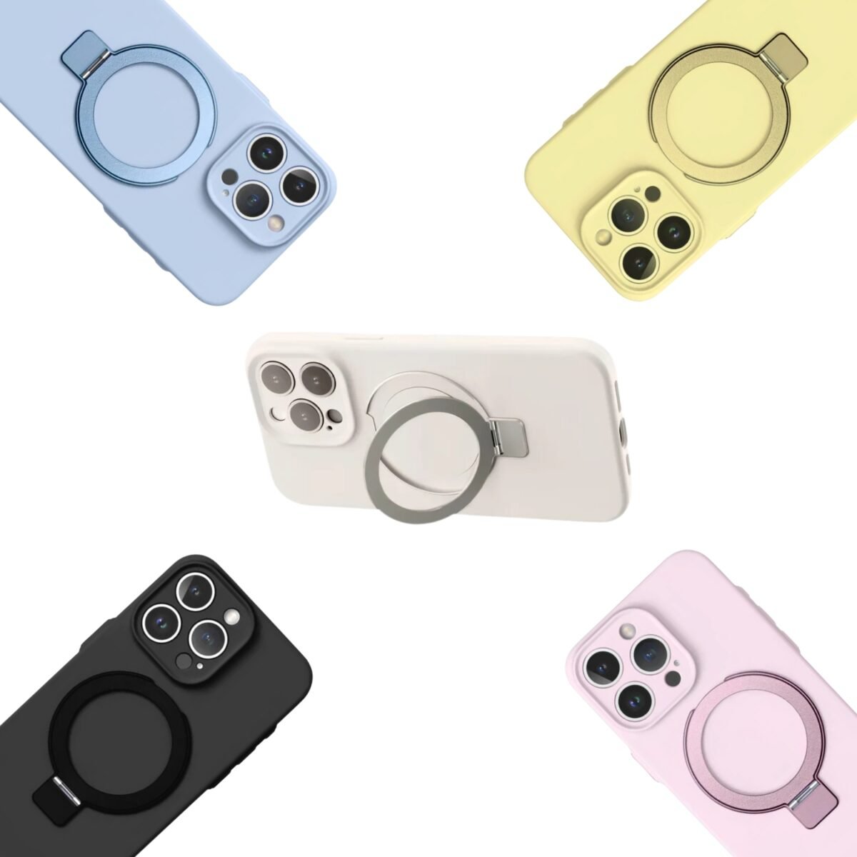 iPhone 13 Pro Silicone Stander Magsafe Case - Image 1