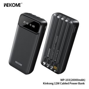 WEKOME WP-103 12W 20000mAh Cabled Power Bank